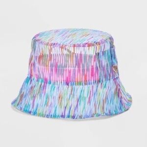 Wild Fable Mesh Utility Bucket Hat- Rainbow Pattern One Size Lightweight NWT